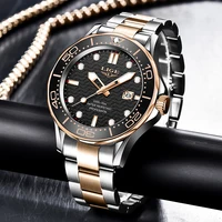 Relojes LIGE de marca para hombre, reloj de cuarzo de negocios, correa de acero inoxidable para hombre, relojes impermeables, relojes de pulsera con fecha, reloj Masculino