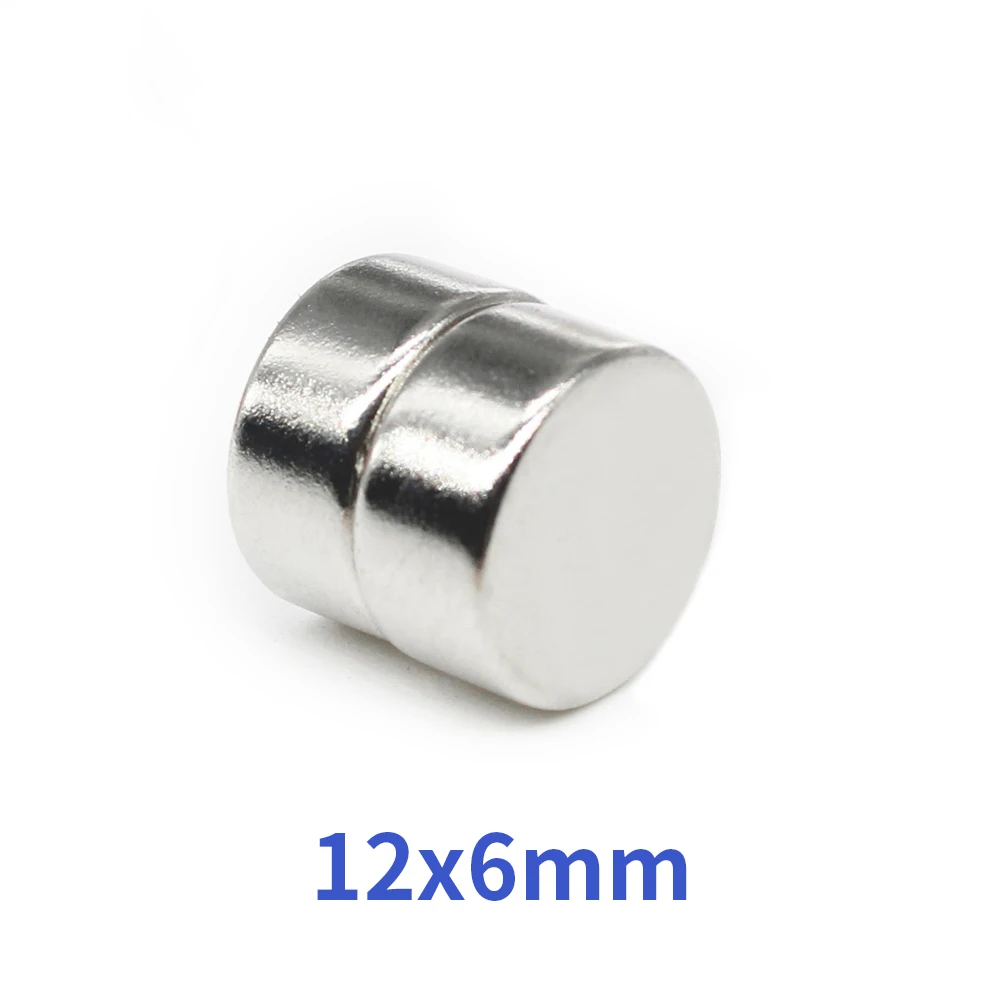 5/10/20/30/50/80PCS 12x6 mm Disc Search Magnet Strong 12mm x 6mm Round NdFeB Magnets 12x6mm Permanent Magnets 12*6 mm N35