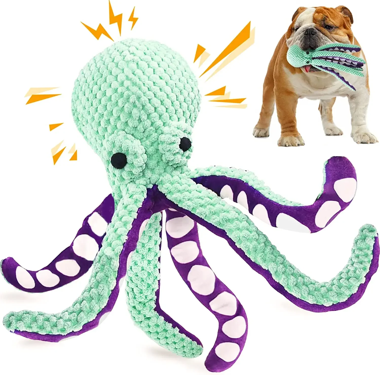 

KLYM-Squeaky Plush Dog Toys, Chew Toys for Dogs,Stuffed Soft, Durable Toys for Teething, Interactive, Stimulating Pet Products