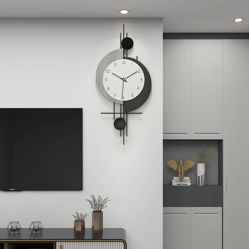 

Minimalist And Light Luxury Living Room New Home Fashion Wall Hanging Creative Decoration Mute Wall Clock Modern Design