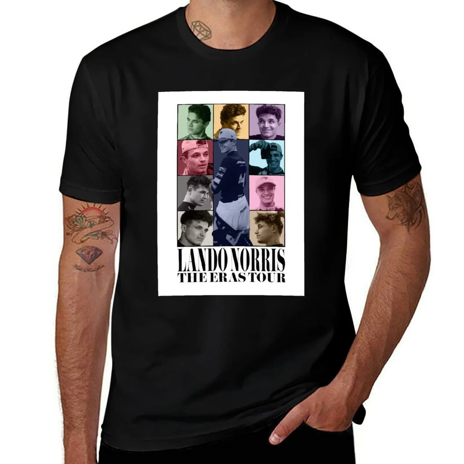 

Lando Norris : The Eras Tour T-Shirt baggy shirts Short sleeve tee Luxury man oversized t shirt men tshirt