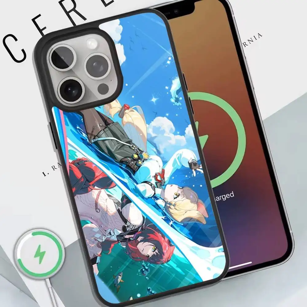 حافظة هاتف Zenless Zone Zero لهاتف آيفون 16 15 14 13 12 11 Pro Max Plus Coque