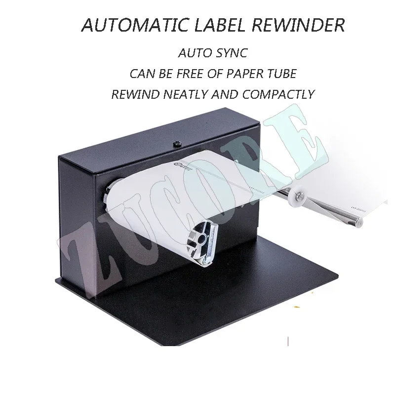 Automatic Label Rewinding Machine 220V/110V/20W Barcode Label Two-Way Rewinding Machine Self-Adhesive Sticker Rewinding Machine