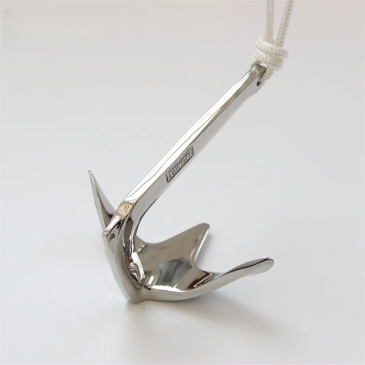 Starfish 7.5kg 25kg Bruce Anchor Yacht Hardware Fittings 316 Stainless Steel Mirror Polished Heavy Duty Anchor Boats
