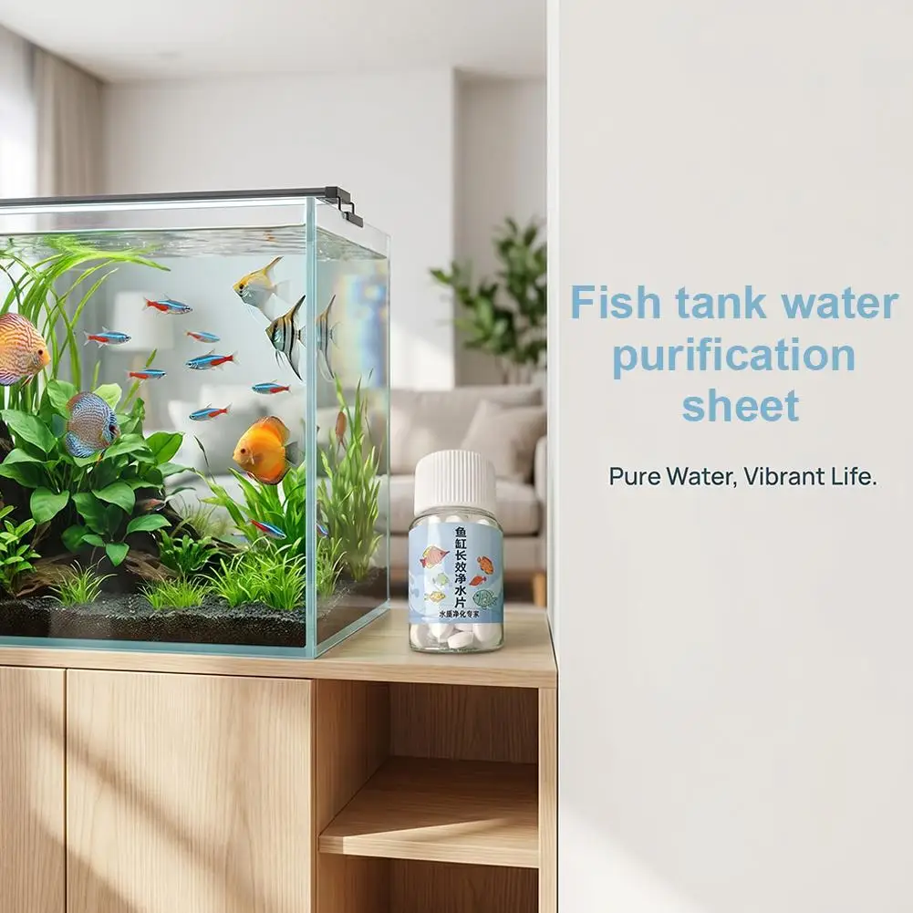 Aquarium Water Purifier Tablets Fish Tank Water Clarifier Cleaner Pond Dewater Purification Deodorant Odor Removal