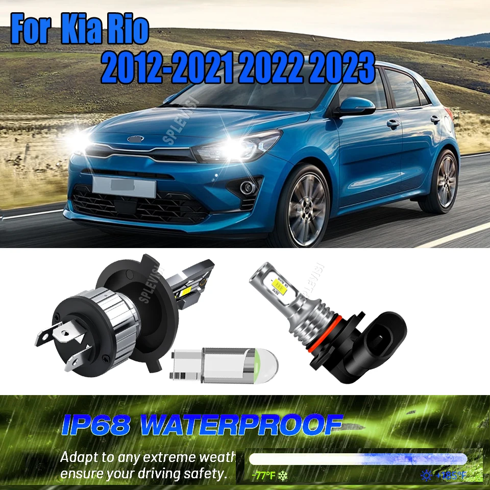 

Car LED Specified High/Low Beam H4 9006 HB4 Car Lights LED Headlight Fog Light For Kia Rio 2012 2013 2014 2015 2016 2017-2023