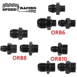 ORB O-ring AN6 AN8 AN10 Aluminum Male Flare Union Nitrous Oil Fuel Hose End Adapter Fitting Straight AN Male To AN Male Coupler