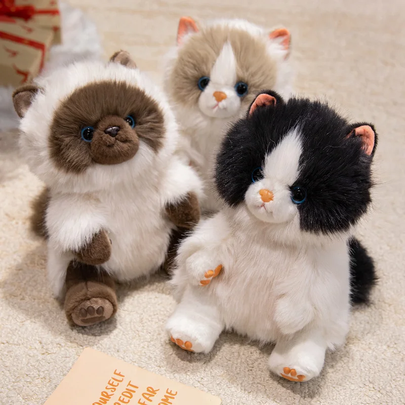 

Kawaii Cat плюшевая игрушка ароматерапия кошка плюшевая кукла 15/25 см мяу реалистичный котенок кулон брелок сумка Декор детский подарок на день рождения