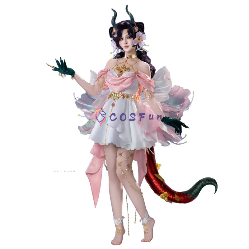 العكس: 1999 أنجو نالا تأثيري حلي أنيمي دور اللعب النساء الفتيات مثير أنيقة فستان حفلة الهالوين البدلة مجموعة كاملة COSFun