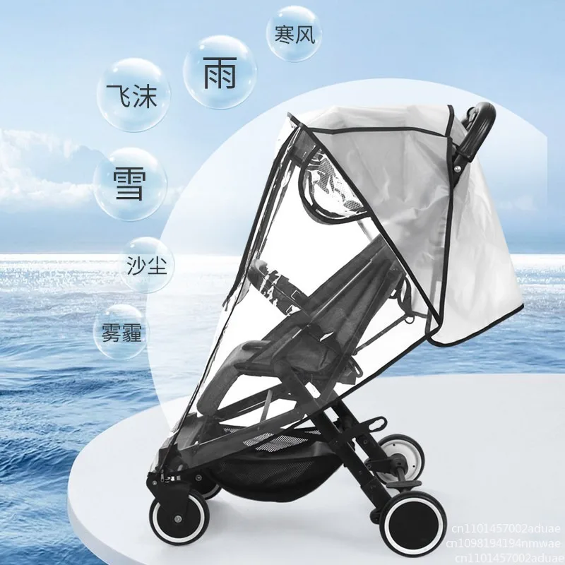Stroller Rain Cover Windshield Universal Baby Children Umbrella Cart Trolley Protective Raincoat Winter Rain Shield