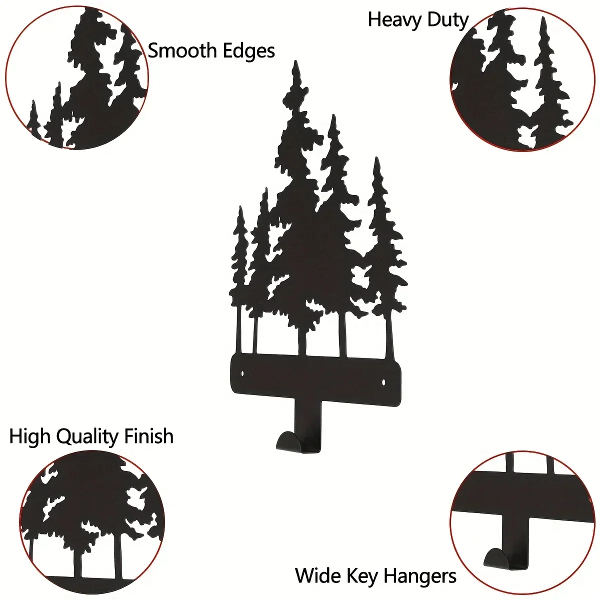 

Hello Young Metal Creative Silhouette Key hangers Household Multi-Purpose Clothes Bag Key Hooks Room Decor Winter Christmas Home