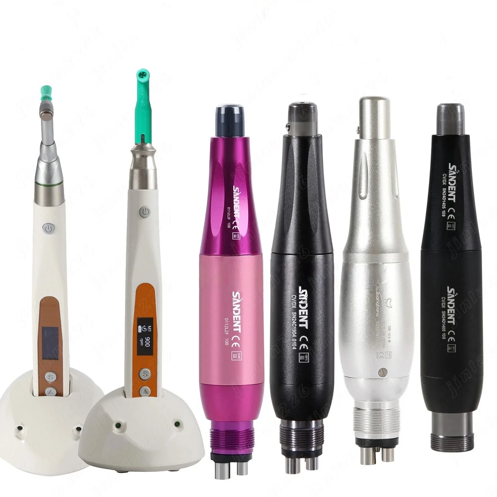 Dental Cordless Wireless Hygiene Prophy Handpiece Air Motor 360° Swivel  Polishing Angles