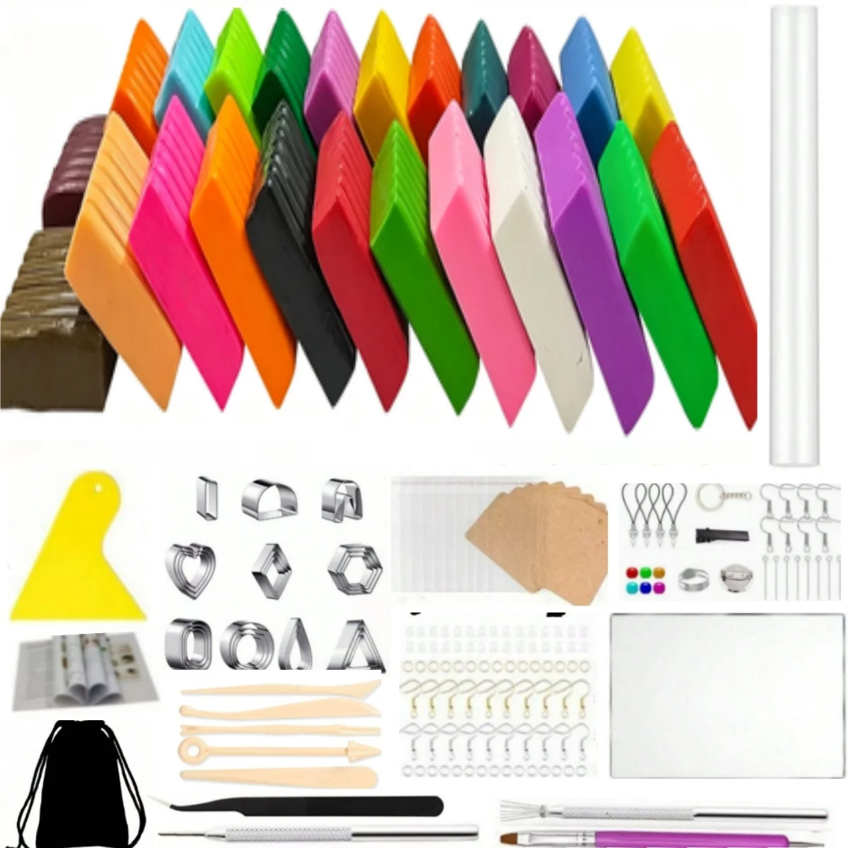 kit-de-production-d'argile-polymere-souple-24-couleurs-aleatoires-comprenant-des-moules-de-decoupe-des-outils-et-des-accessoires