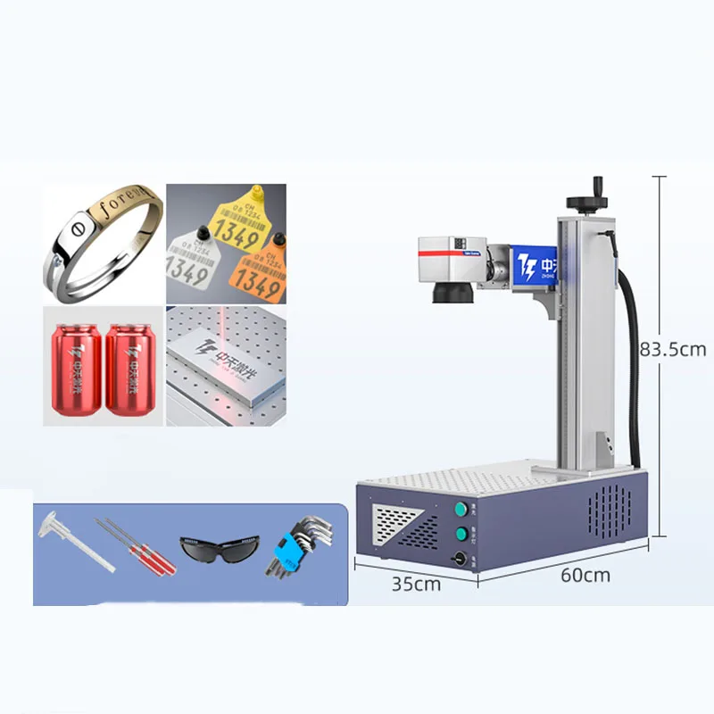 

Laser Marking Machine Desktop Fiber Optic UV Engraving Machine 20W/30W/50W Small Metal Nameplate Coding and Lettering