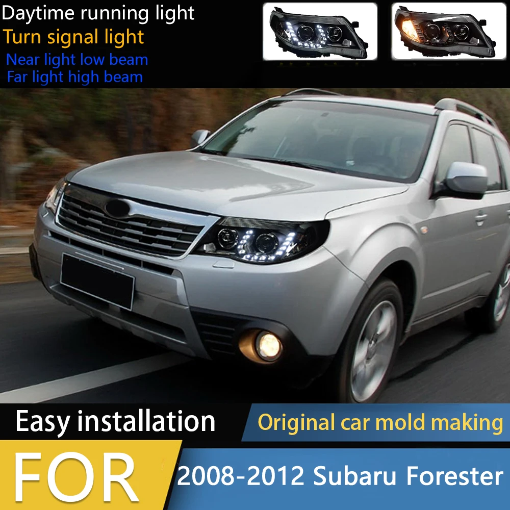 

Headlight for Subaru Forester LED Headlight 2008-2012 Headlights Forester DRL Turn Signal High Beam Tear Eye Projector Lens