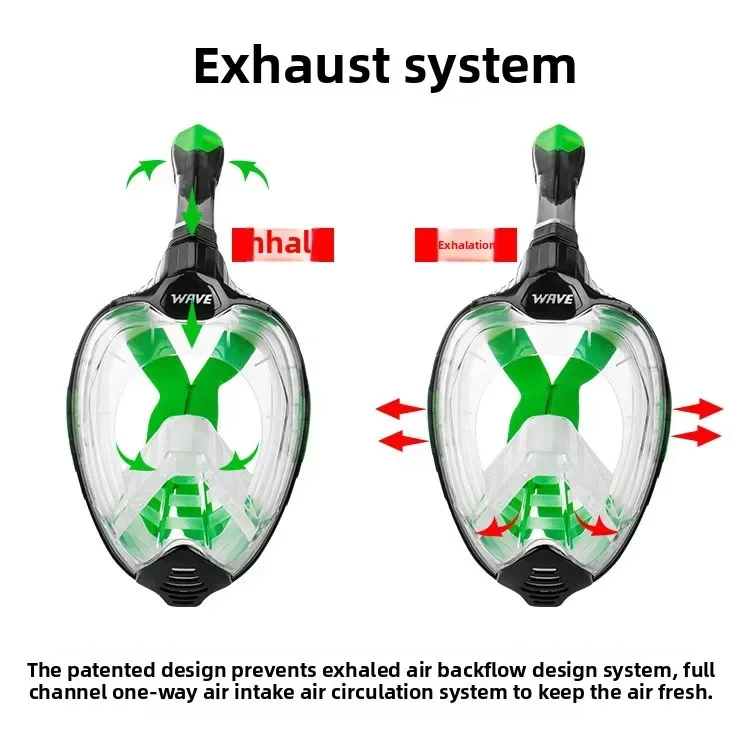 

Профессиональное снаряжение для дайвинга: маска для фридайвинга с высокой четкостью обзора, сухой системой дыхания, большой рамой, защитой от запотевания, для плавания и снорклинга