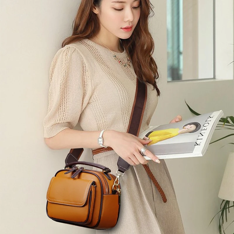 

2025 New Crossbody Women's Bag Foreign Trade Kangaroo Tote Large Capacity Mom Bag Simple and Stylish Pillow Square Bag