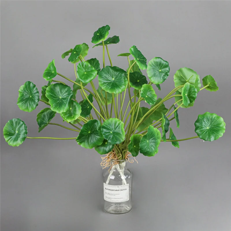 ABRN-Simulation Plant Crabapple Leaves Small Lotus Leaves Copper Coin Grass Money Grass Small Bonsai Artificialflowers