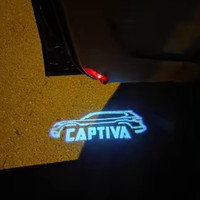 LED Car Door Projector Welcome Ghost Shadow Light Accessories For Chevrolet Captiva 2007-2018
