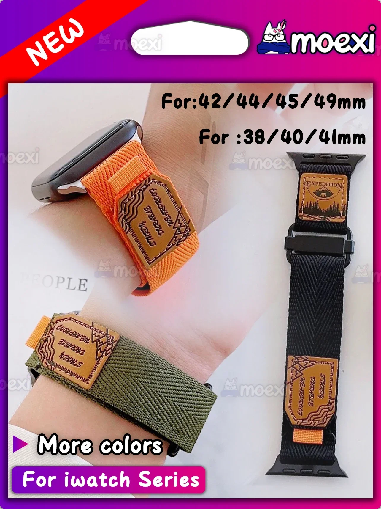 

Nylon Sports Band for Apple Watch Band Ultra 2 IWatch Series SE 9 8 7 6 5 4 49mm 42mm 44mm 45mm 41mm 40mm 38mm Breathable Strap