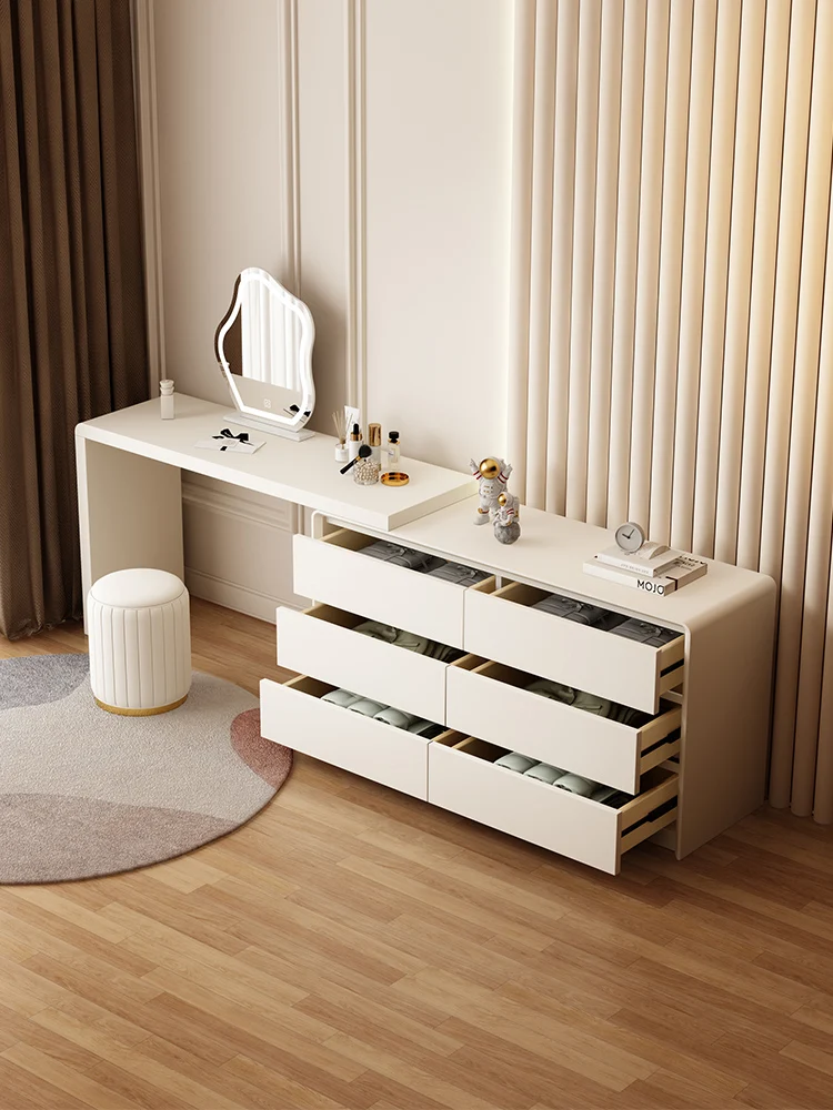 

Dresser, bedroom, modern simple chest of drawers, integrated dressing cabinet, small apartment, light luxury tail cabinet,