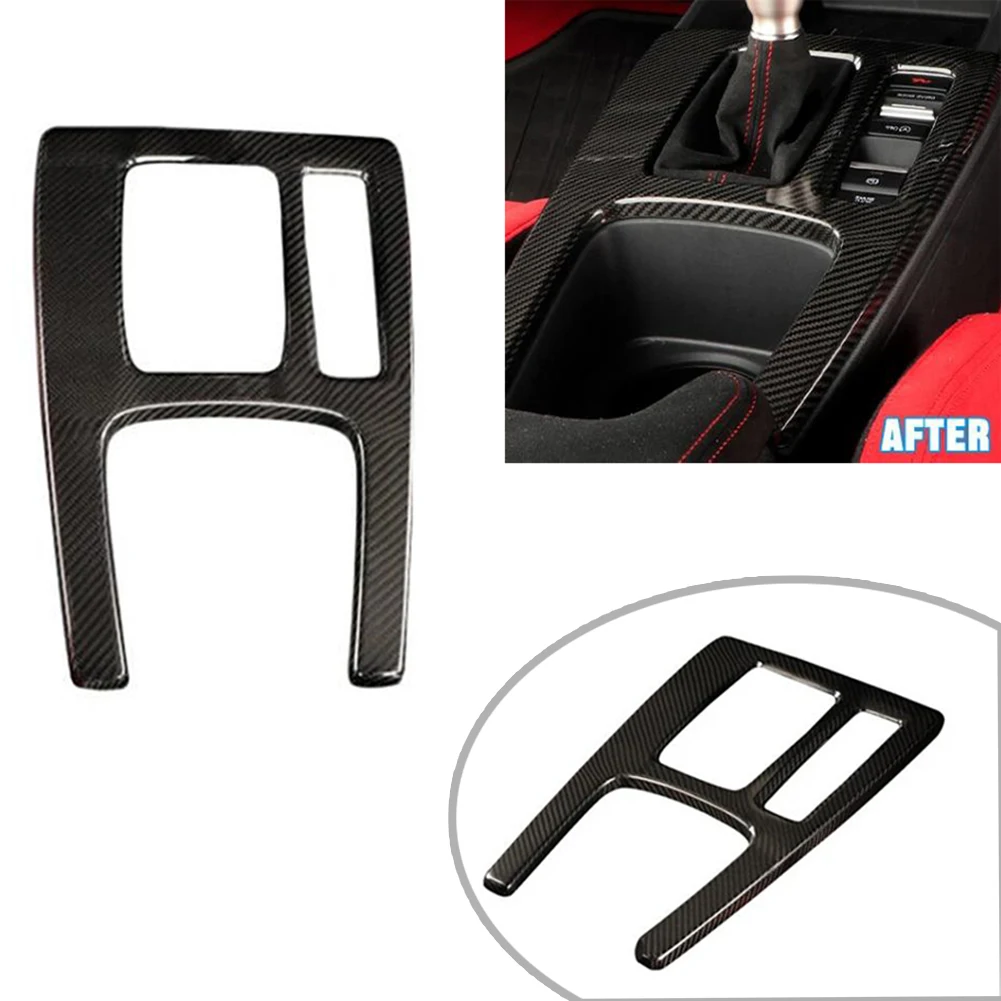 

RHD Shift Cover Gear Shift Panel Cover Carbon Fiber BLACK Protective Gear Shift Cover For Right-Hand Drive Vehicles