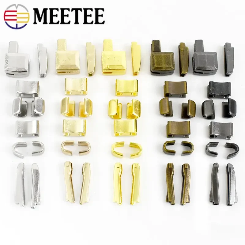 20/50Pcs 3#5#8#10# Nylon Resin Metal Zipper Stopper Open-end Zippers Slider Socket Repair Insert Box Pin Retainer Replacement