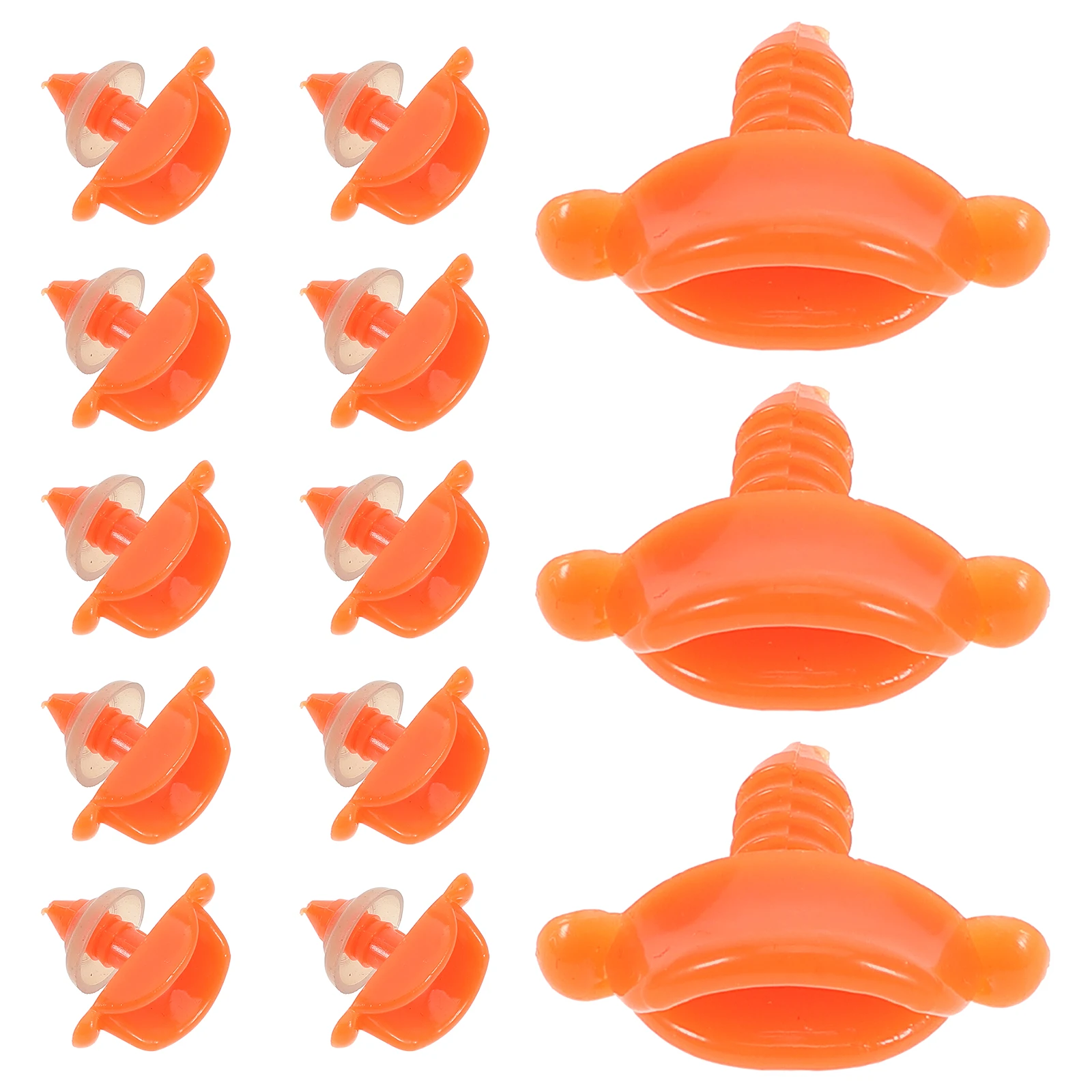 

50pcs Duck Mouth Toy Accessories 25MM Lip Edge Design for DIY Crafts Plastic Making Inserts Mini Decorations