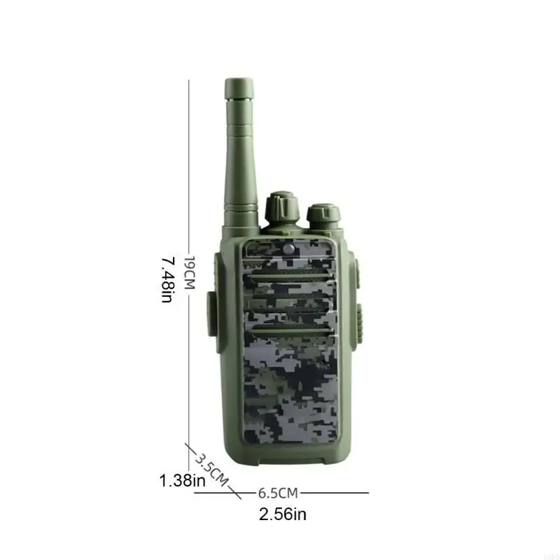 Y88D 2PCS Electric Walkie Talkie Toy para Camuflagem Camuflagem Camuflagem Too Comunicação Handheld Intercom Para aventura