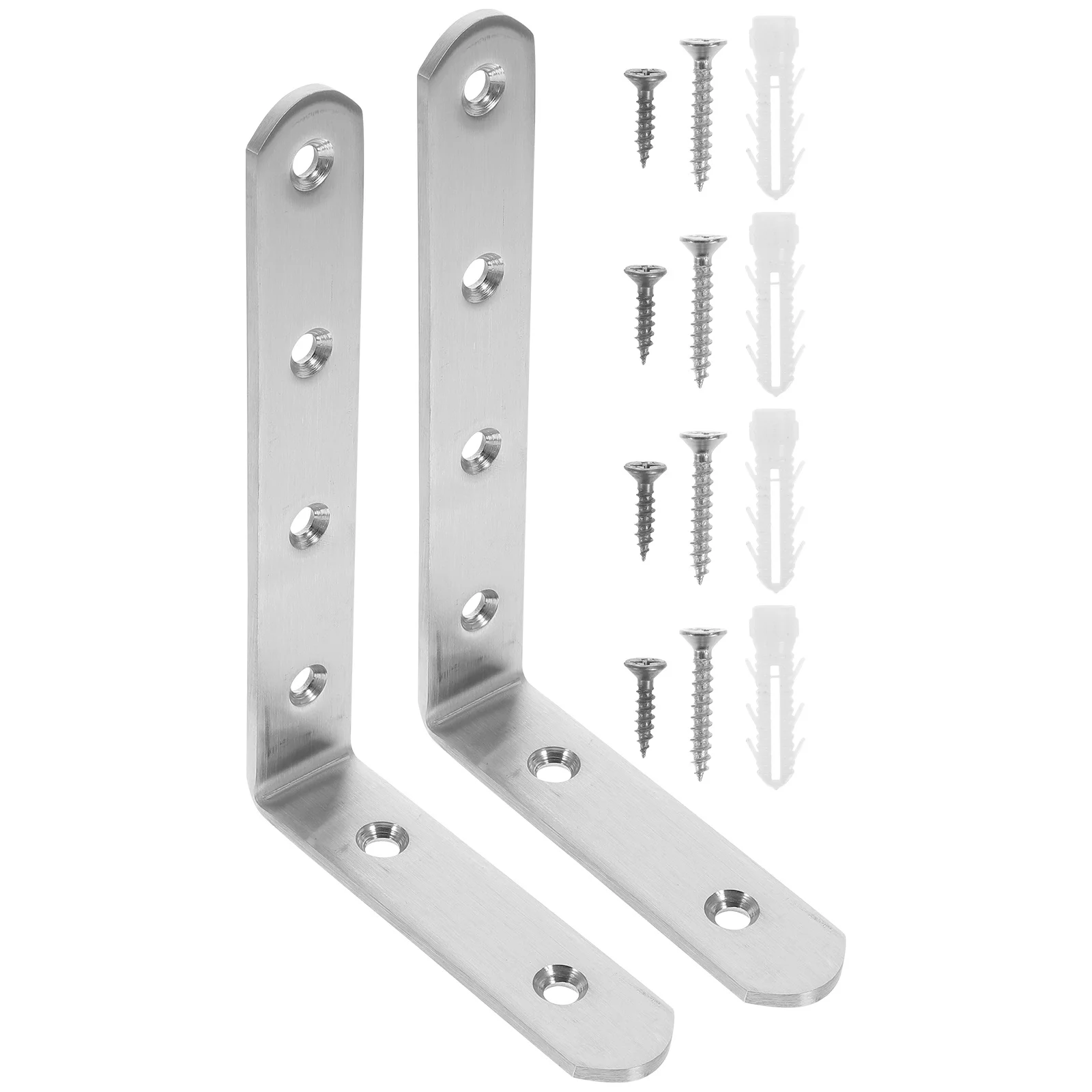 

2Pcs Furniture Wall Anchors Anti Tip Furniture Kit for Baby Proofing Bookcase Cabinet Dresser Angle Brackets Angle Brackets