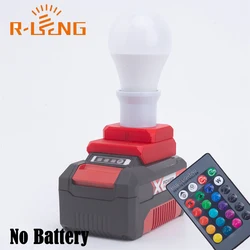 Lampe de travail LED avec télécommande, ampoule de travail, batterie au lithium 18V, lampe intérieure et extérieure, 5W, Ozito, Einhell, pas de batterie