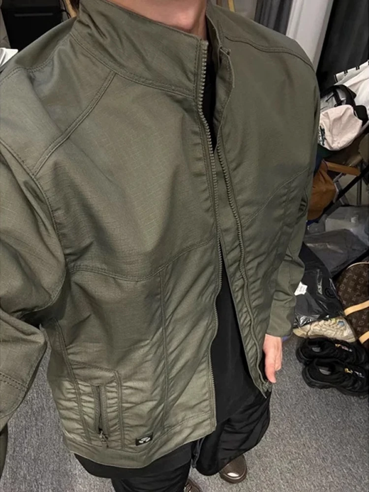 

Military een American Pilot Jaet Men's Spring Autumn Outdoor Waterproof Workwear Stand Collar Haome Trendy Brand