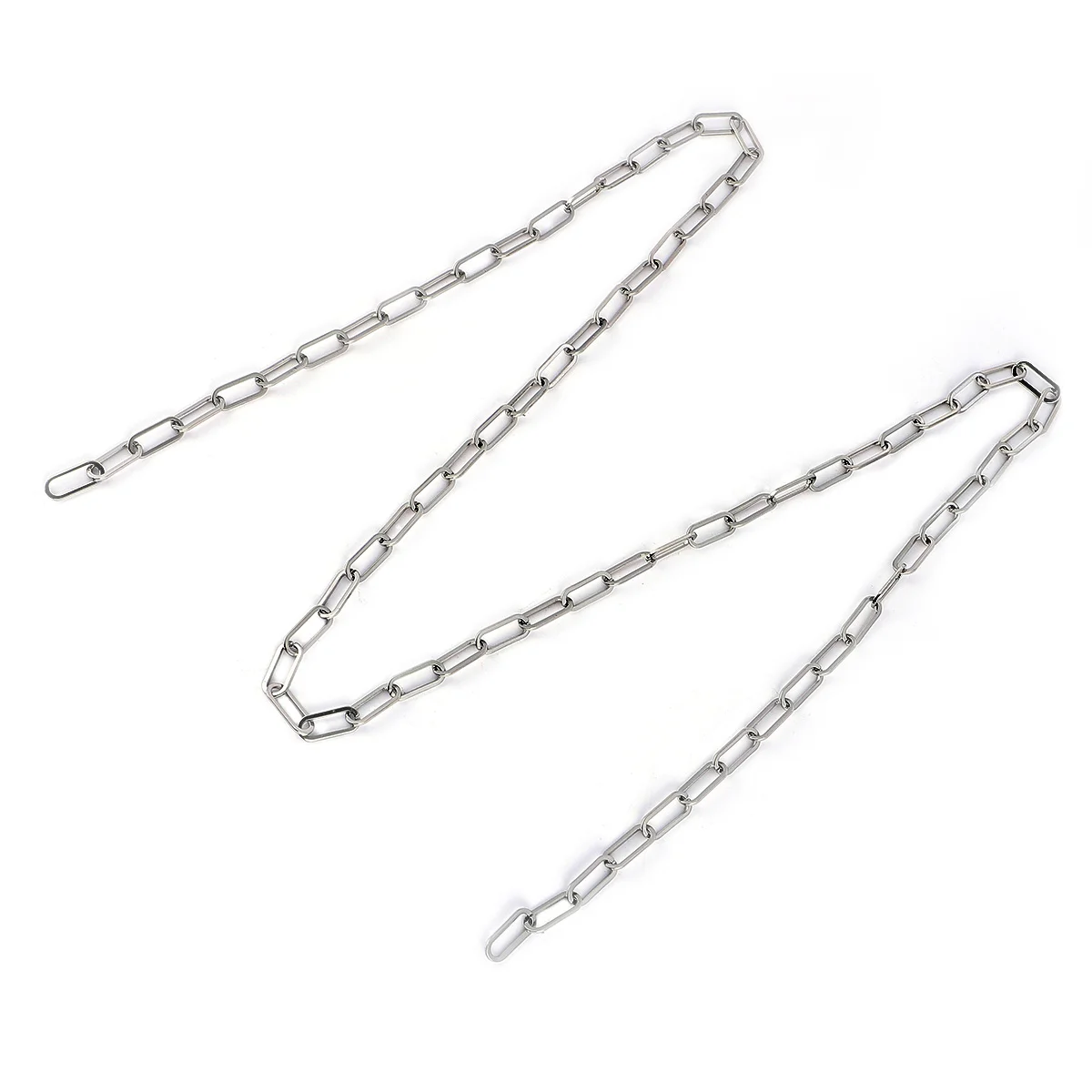 

Titanium Steel Necklace Chain 4.4Mm Wide Diy Long Link Interlocking Chain For Jewelry Making Handbag Charm Craft Body Piercing