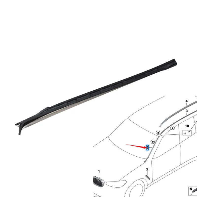 

Windshield Drip Moulding For BMW G08 G01 For BMW G08 G01 2017-2021 Front Windshield Adhesive Seal Strip Water Guide Strip
