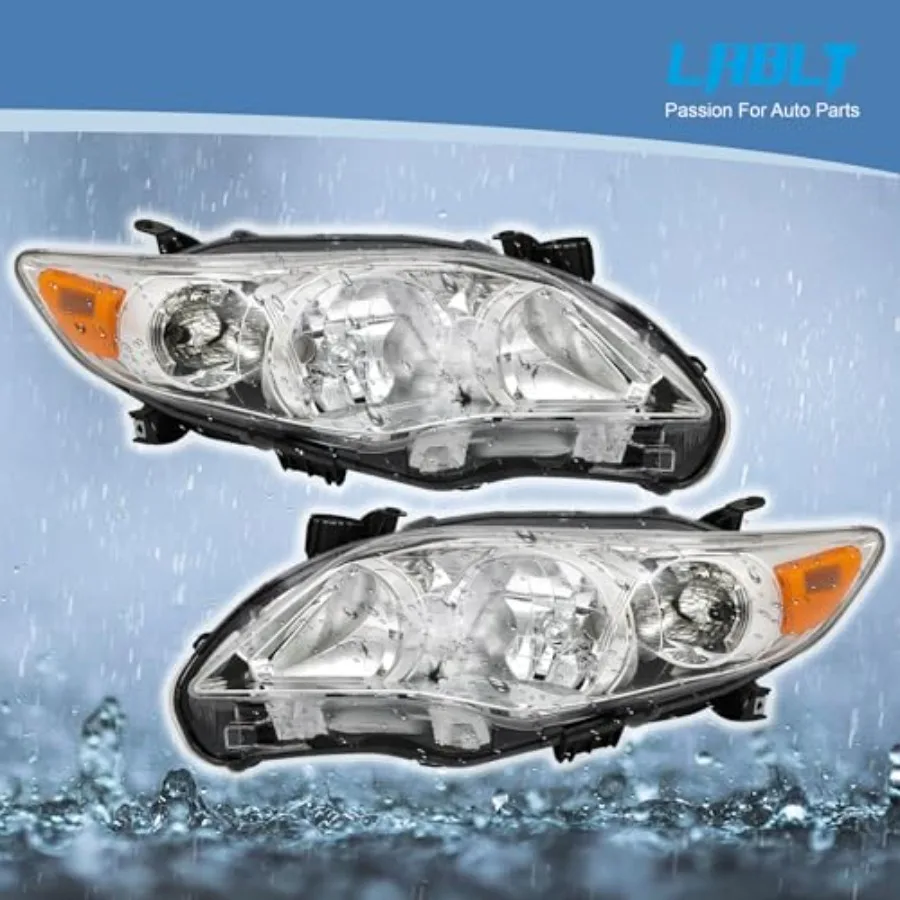 Замена передних фар для 2011 2012 2013, Corolla S L LE CE XLE XRS, фара проектора в сборе, левая сторона водителя, пара Pa