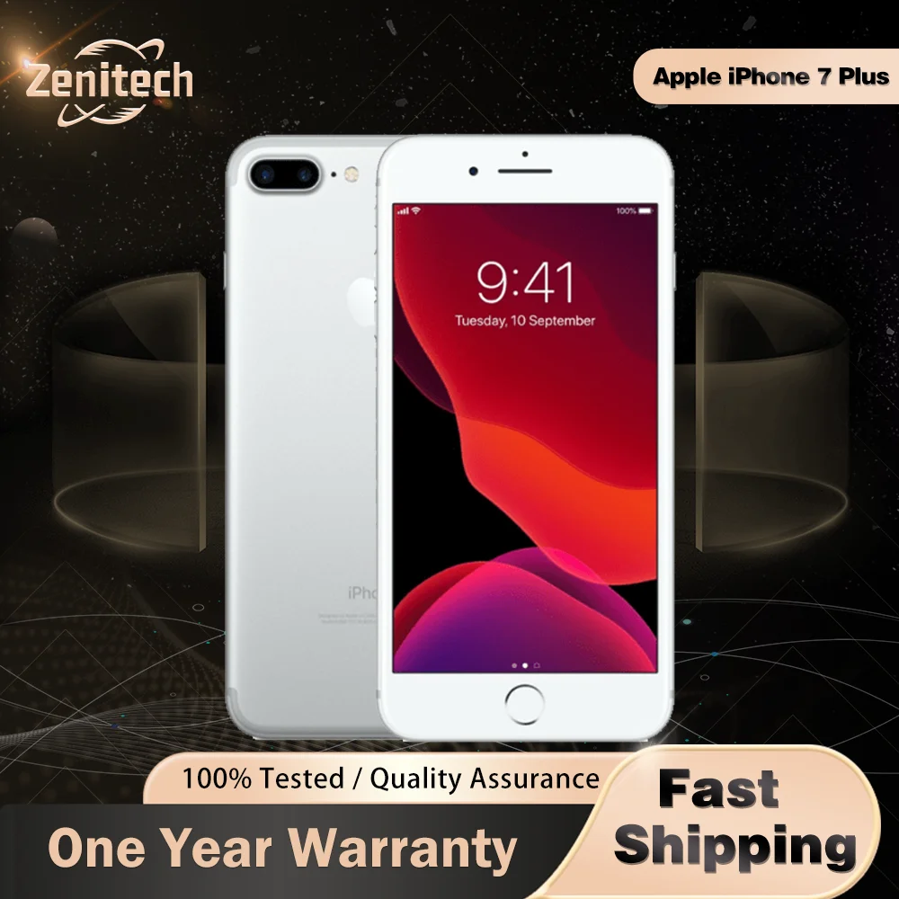 شاشة Apple iPhone 7 Plus 4G LTE مقاس 5.5 بوصة شاشة Retina 32/128GB ROM A10 Fusion كاميرا 12 ميجابكسل بصمة الإصبع هاتف iOS غير مقفول #1