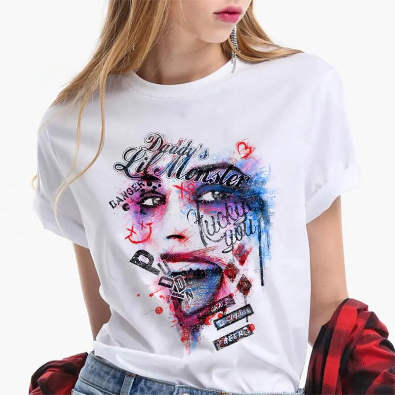 

Clown Graphic Printing Summer Luxury Brand Cotton Men's and Women's T-Shirts Short Sleeves Street Fashion Trend Clothing
