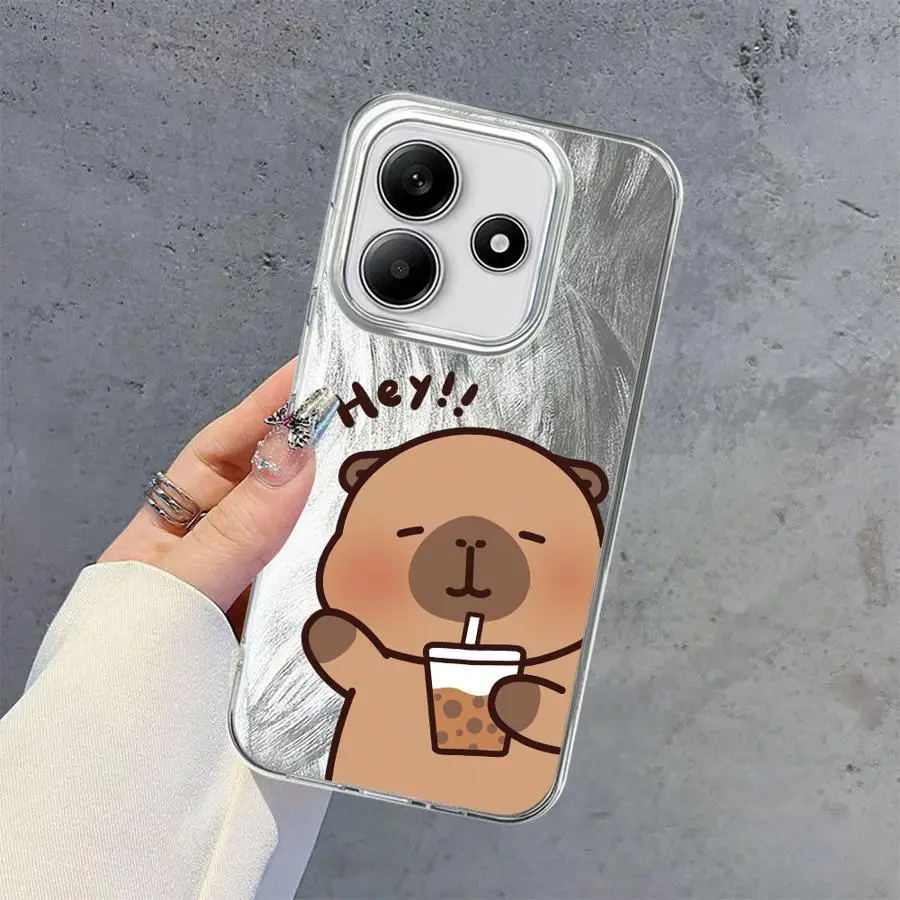 Custodia morbida per capibara simpatico cartone animato per Xiaomi Redmi Note 11 12 Pro 14S 13 14 Pro Plus 12S 11S