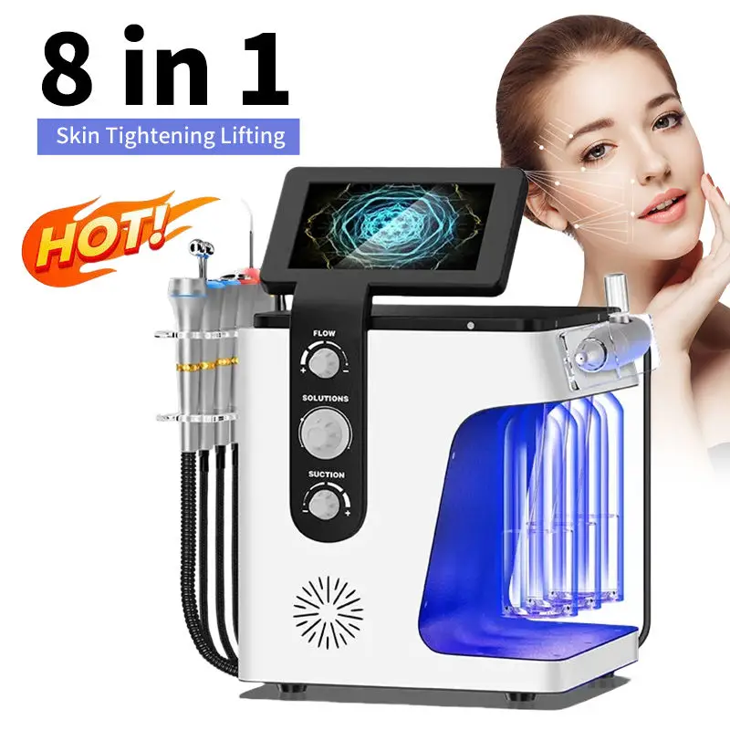 8 in 1 Skin Tightening Lifting Face Massager Facial Machines Salon Home Use Beauty Equipment Skin Repair Face Lifting