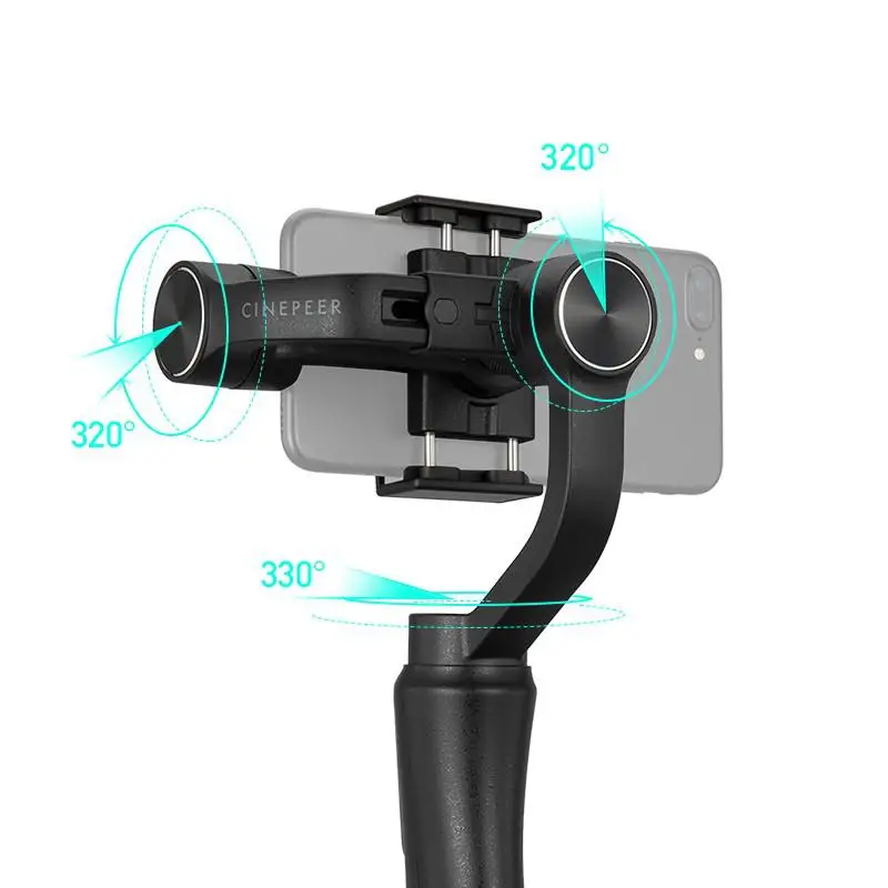 ZHIYUN Gimbal genggam 3 sumbu C11, Gimbal Stabilizer untuk ponsel pintar untuk iPhone Samsung Huawei Android Tiktok Youtube Vlog