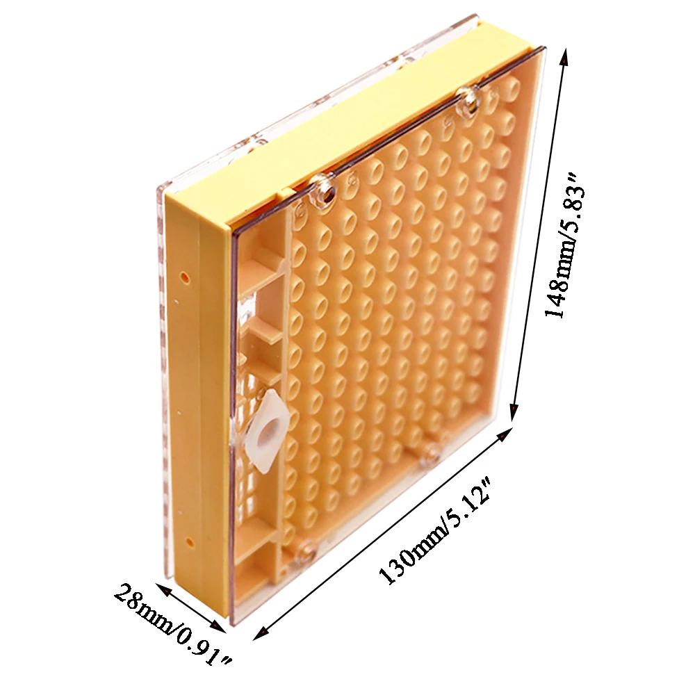 1PCS Nicot Queen Rearing Box Plastic Cell Cup Grid High Accepted Apiculture Without Graft Cupularva Breeding Box In Comb Bee