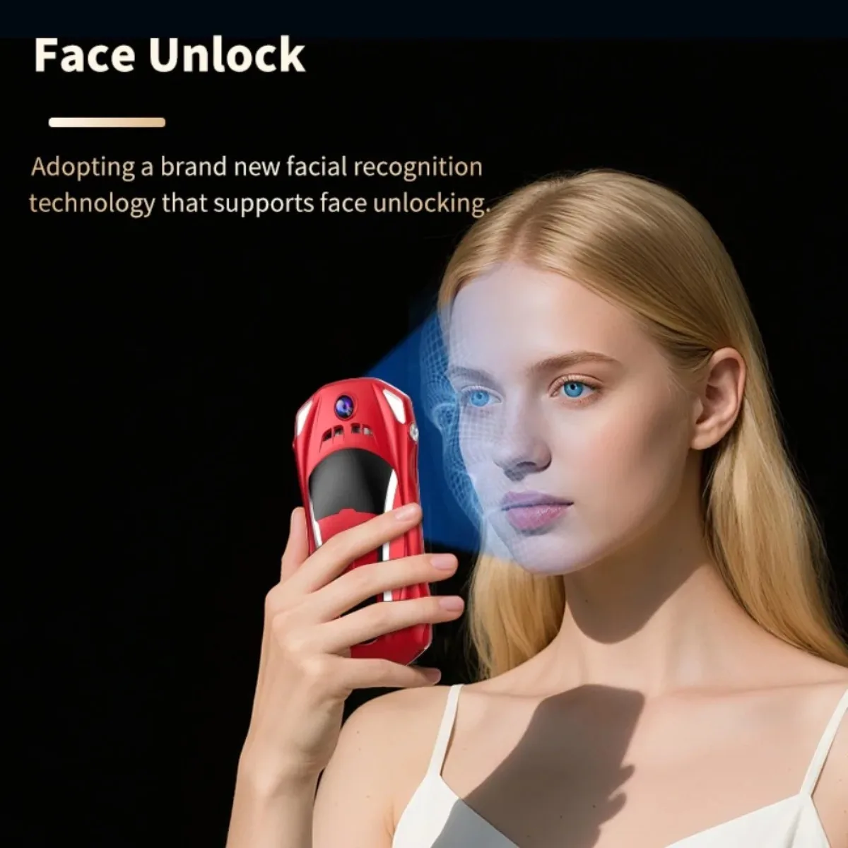 UNIWA T25 4G Stylish Smartphone Engine Sound Sports Car Appearance 4.5” Android 8.1 Dual SIM 3GB+32GB 4000mAh Whatsapp Cellphone