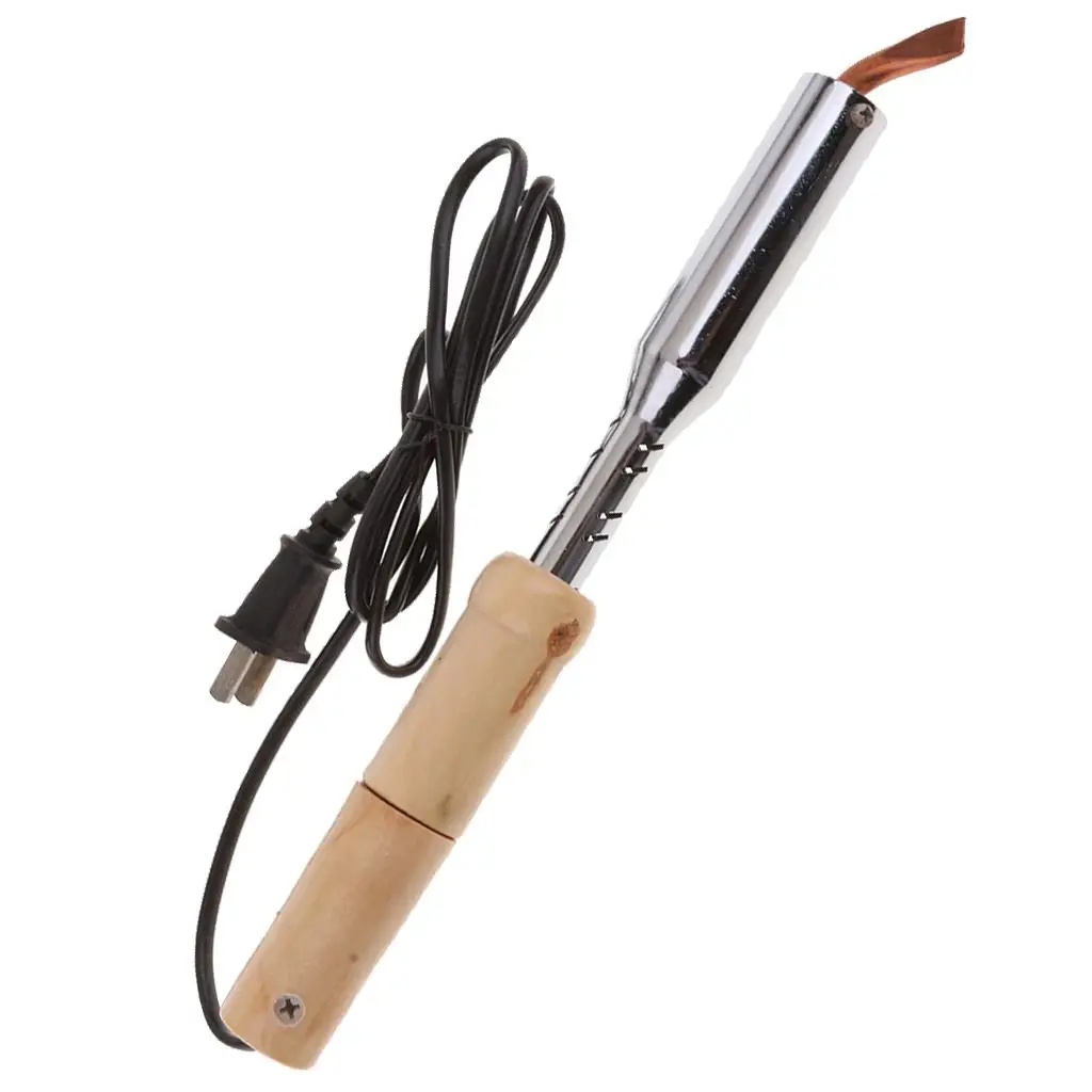 

Electric Soldering Iron Wooden Handle with Point Welding Tool - 100W