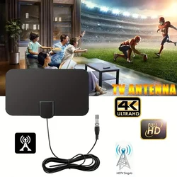 4k 1080p para smart tv antena de tv inteligente antena de tv digital 2023 mais recente antena hd portátil suporte interno