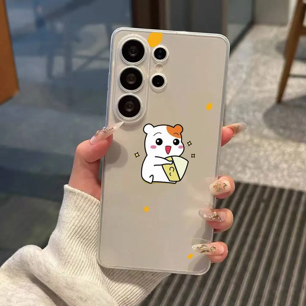 Lovely O-Oruchuban Ebichu  Phone Case Transparent Silicone Soft For Samsung S25,S24,S21,S22,S23,S30,Ultra,S20,Plus,Fe