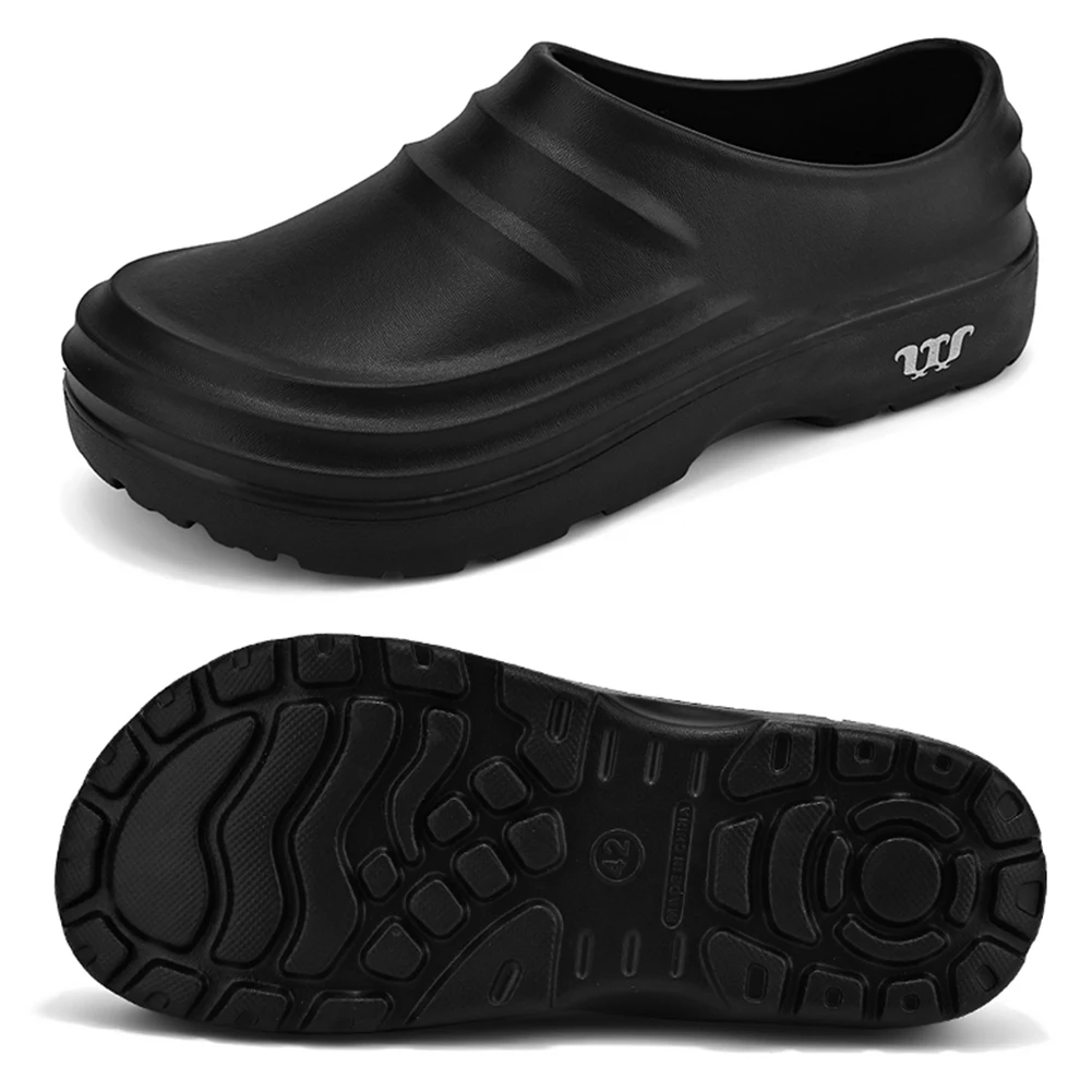 

Chef Shoes Thickened Work Loafers Waterproof Warm Lined Nurse Shoes Lightweight Unisex Garden Shoes Oil Proof for Kitchen Work