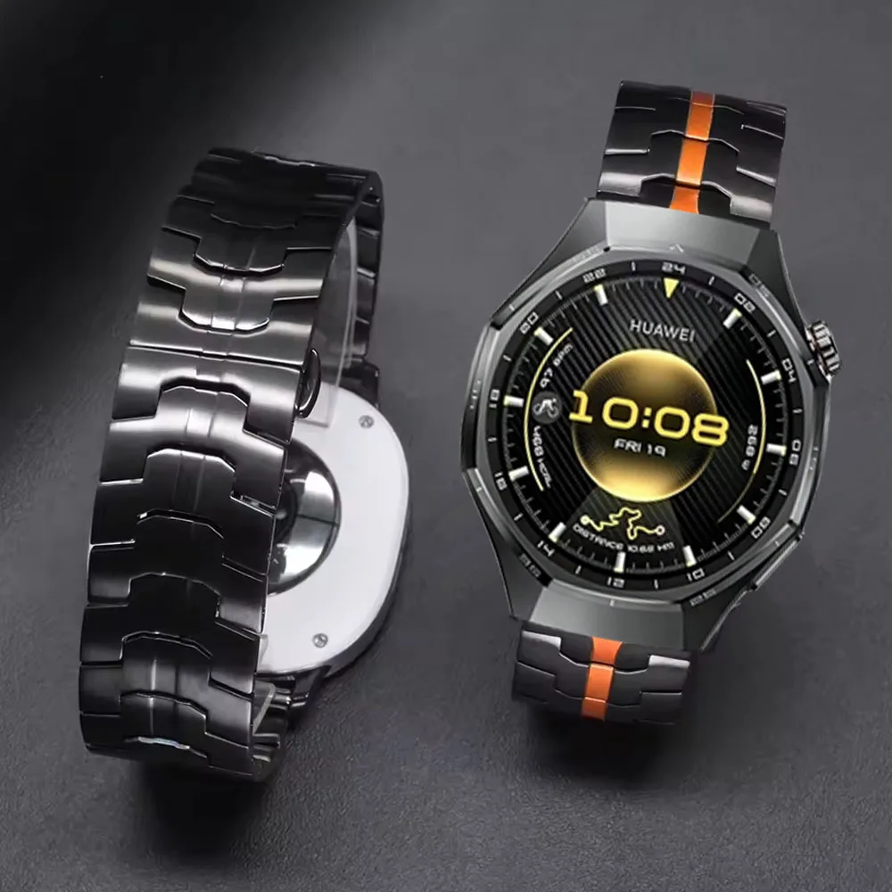 

Ремешок из нержавеющей стали 22 мм 20 мм для Huawei Watch 5/4/3 Pro, металлический ремешок для Huawei GT6 Pro GT5 4 3 2 46 мм 42 мм/ультимальный ремешок для часов