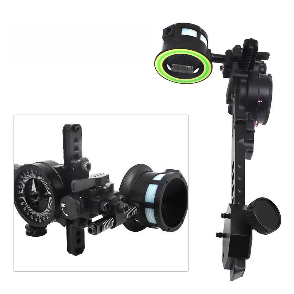 Newest Archery Sight High-quality Bow Sight Quick Adjusted 6061 Aluminum Structure for Compound Bow Hunting Accessory