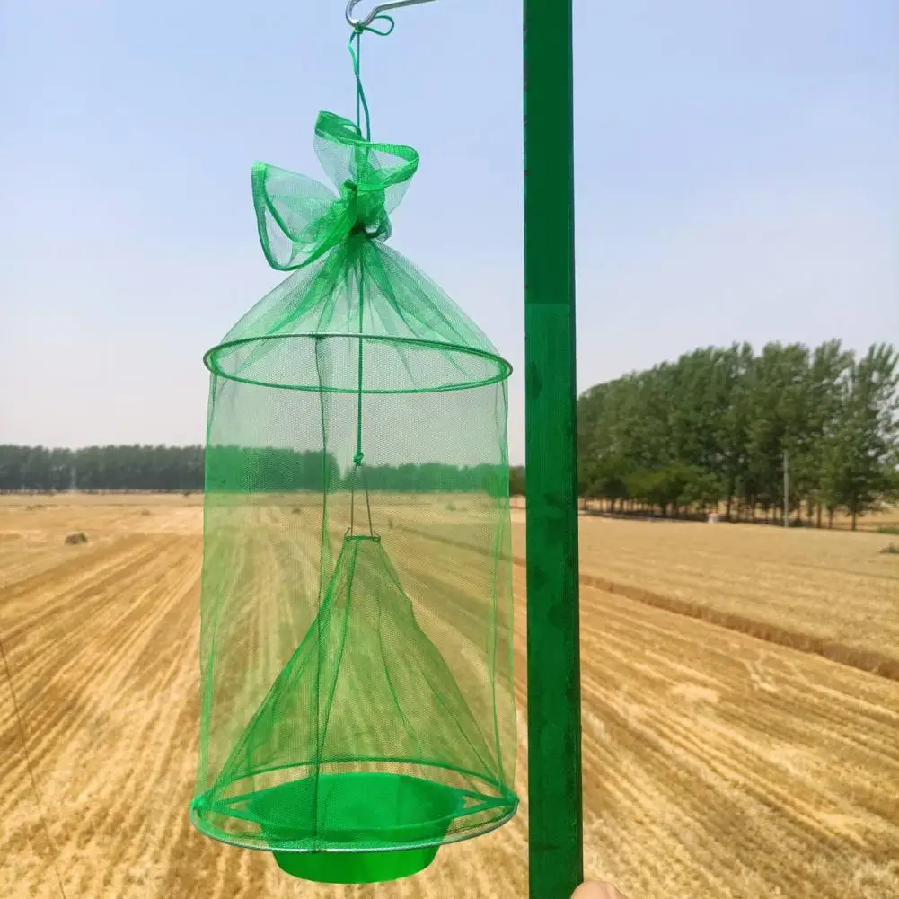 

Stable Fly Trap Reusable Heavy Duty Hanging Fly Trap for Indoor Outdoor Garden Yard Ranch Family Farm Stable Fine Mesh Cage