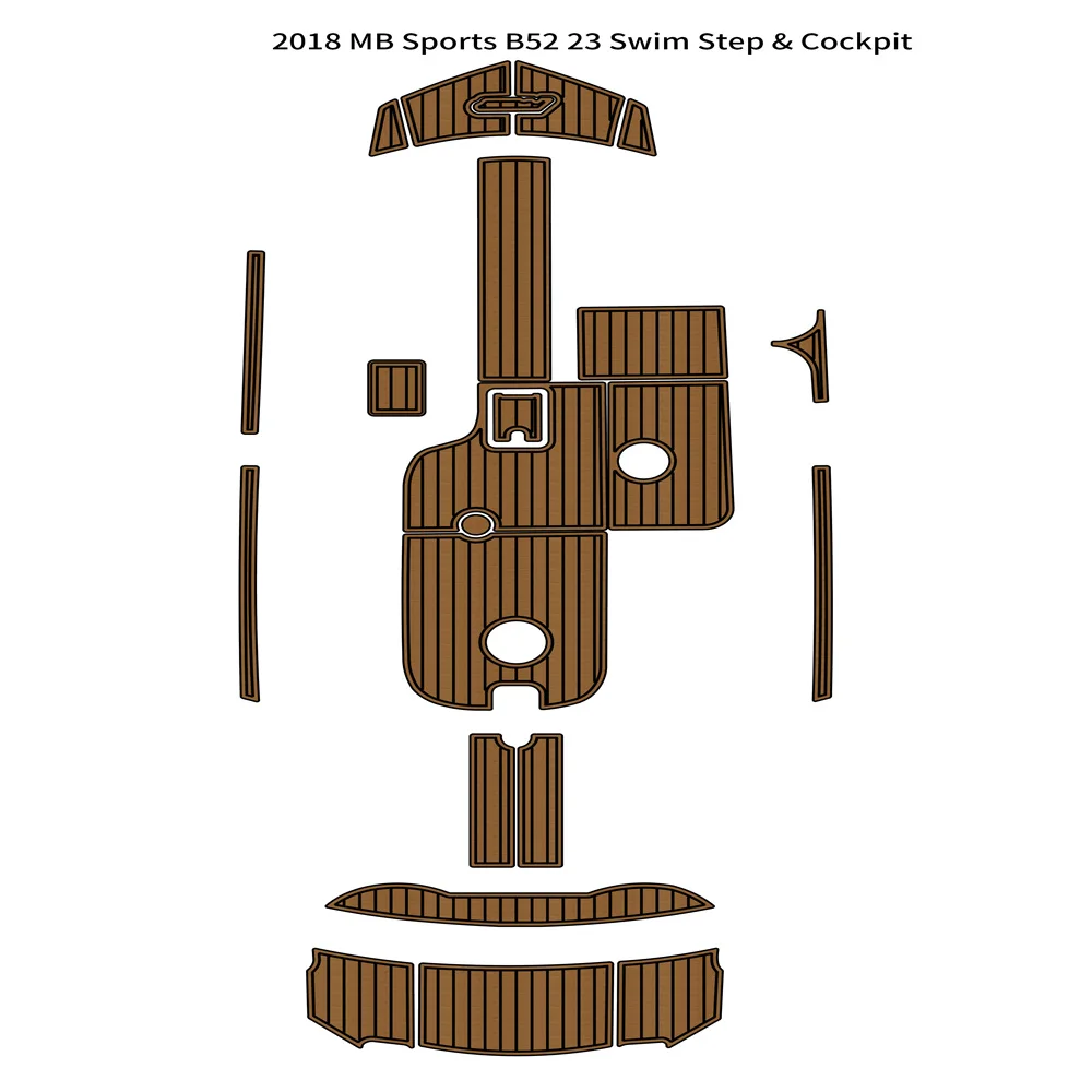 

2018 MB Sports B52 23 подстилка для плавания, коврик для кабины, лодки, EVA Тиковый настил для напольного покрытия